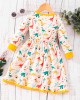 【2Y-7Y】Girl Casual Colorful Cartoon Animal Unicorn Floral Print Long Sleeve Dress