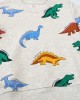 【18M-7Y】Boy Casual Colorful Dinosaur Printed Round Neck Sweatshirt