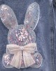 【3Y-12Y】Girl Casual Bunny Bear Sequin Embroidered Bowknot Lapel Denim Jacket