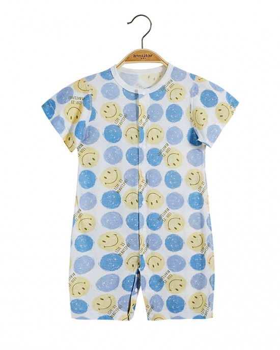 【3M-24M】Unisex Baby Onesies Soft Bamboo Antibacterial Cartoon Print Short Sleeve Romper