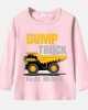 【12M-9Y】Boy Dump Trucks Print Cotton Stain Resistant Long Sleeve T-shirt