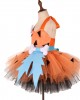 【12M-9Y】2-piece Girl Cute Halloween Layered Tulle Dress Set