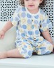 【3M-24M】Unisex Baby Onesies Soft Bamboo Antibacterial Cartoon Print Short Sleeve Romper