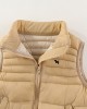 【3Y-10Y】Unisex Solid Color Quilted Cotton Keep Warm High Neck Vest Coat