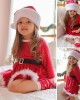 【12M-5Y】Girl Sweet Christmas Red Dress With Hat