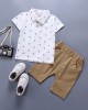 【12M-5Y】Boys Allover Anchor Shirt And Pants Set