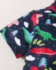 【18M-6Y】Boys 2-piece Dinosaur Print Short Sleeve Top And Shorts Set