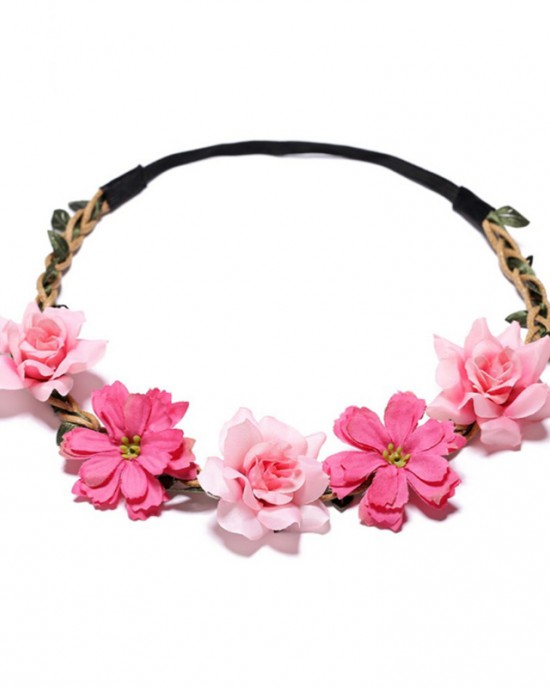 Small Gesang Flower Rose Headband - 5405