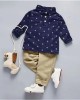 【12M-5Y】Boys 2 Piece Anchor Shirt And Pants Set