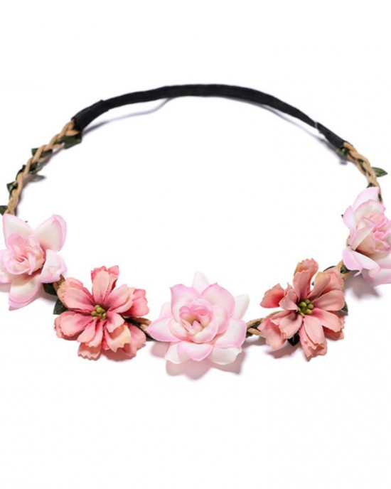 Small Gesang Flower Rose Headband - 5405