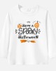 【12M-9Y】Unisex Kids Cotton Stain Resistant Halloween Print Long Sleeve Tee