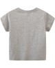 【18M-7Y】Boys Gray Luminous Dinosaur Print Round Neck Short Sleeve T-shirt