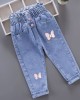 【18M-7Y】Girls Cartoon Print Jeans - 7137