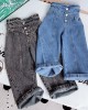 【2Y-13Y】Girls High Waist Jeans