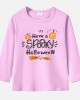 【12M-9Y】Unisex Kids Cotton Stain Resistant Halloween Print Long Sleeve Tee