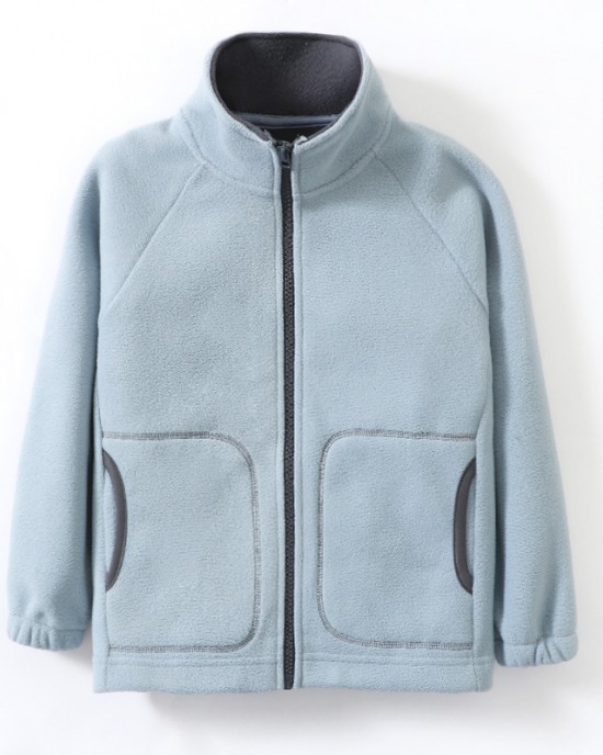 【3Y-10Y】Unisex Kids Multicolor Thick Fleece Long Sleeve Jacket