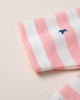 【0M-12M】Baby Girl Pink Striped Star Print Long Sleeve Romper