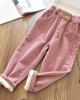 【18M-9Y】Girls Thick Corduroy Pants - 3216