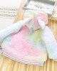 【18M-8Y】2-piece Girls Thick Fleece Gradient Unicorn Hooded Jacket With Bag