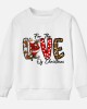 【12M-9Y】Unisex Kids Cotton Stain Resistant Christmas Print Long Sleeve Sweatshirt