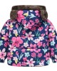 【18M-6Y】Girls Thick Floral Reversible Hooded Fleece Jacket