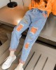 【2Y-11Y】Girl Fashion Blue Jeans - 3211