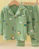 【18M-8Y】2-piece Boys Cotton Multicolor Cartoon Print Pajama Set