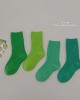 【1Y-12Y】4-pack Unisex Kids Colorful Cotton Socks