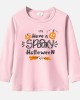 【12M-9Y】Unisex Kids Cotton Stain Resistant Halloween Print Long Sleeve Tee