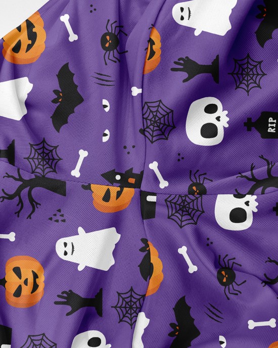 【3Y-11Y】Girls Multicolor Halloween Print Leggings