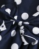 【2Y-12Y】Girls Polka Dot Bow Print Sleeveless Dress - 33315