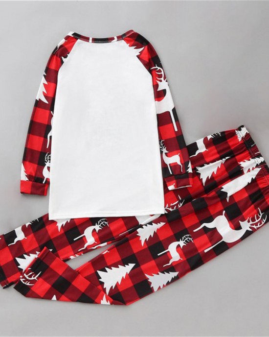 Christmas Print Long Sleeve Family Matching Pajamas Set