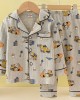 【18M-8Y】2-piece Boys Cotton Multicolor Cartoon Print Pajama Set