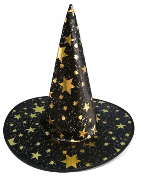 【2Y-11Y】2-piece Girls Multicolor Halloween Print Princess Dress With Hat