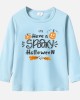 【12M-9Y】Unisex Kids Cotton Stain Resistant Halloween Print Long Sleeve Tee