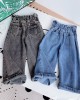 【2Y-13Y】Girls High Waist Jeans