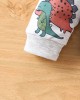 【18M-6Y】2-piece Boys Dinosaur Print Round Neck Long-sleeved Sweatshirt And Pants Set