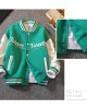 【3Y-12Y】Boys Letter Print Baseball Jacket - 4127