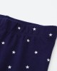 【18M-7Y】Girls Navy Blue Christmas Embroidered Leggings