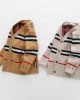 【2Y-9Y】Unisex Kids Plaid Long Sleeve Sweater Cardigan