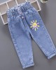 【18M-7Y】Girls Cartoon Print Jeans - 7137