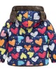 【18M-6Y】Girls Thick Heart Leopard Print Reversible Hooded Fleece Coat