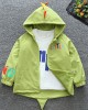 【12M-6Y】Boys Dinosaur Print Hooded Jacket (T-shirt Not Included)