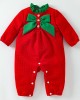 【3M-24M】Baby Girl Christmas Bow Long Sleeve Romper