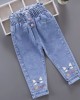 【18M-7Y】Girls Cartoon Print Jeans - 7137