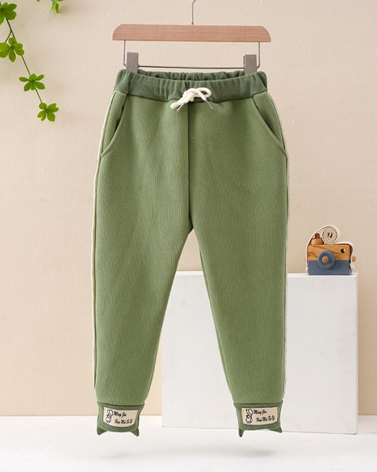 【3Y-10Y】Girls Multicolor Thick Sweatpants