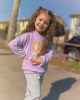 【18M-11Y】2-piece Girls Cute Mermaid Print Sweatshirt And Pants Set - 34287