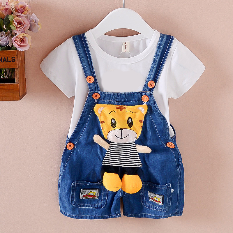 【12M-4Y】Kid Cartoon Denim Overalls(Only Overalls) - 9201 【12M-4Y】Kid Cartoon Denim Overalls(Only Overalls) - 9201