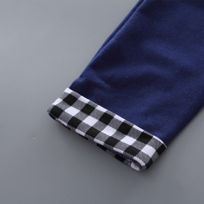 【12M-5Y】Kids Clothes Fashion Plaid spliced Sweatshirt Pants Set (SHOES NOT INCLUDE)- 3483 【12M-5Y】Kids Clothes Fashion Plaid spliced Sweatshirt Pants Set (SHOES NOT INCLUDE)- 3483