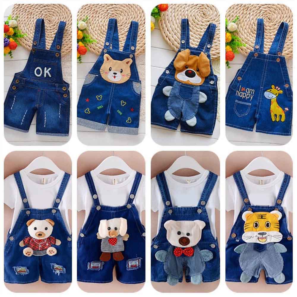 【12M-4Y】Kid Cartoon Denim Overalls(Only Overalls) - 9201 【12M-4Y】Kid Cartoon Denim Overalls(Only Overalls) - 9201